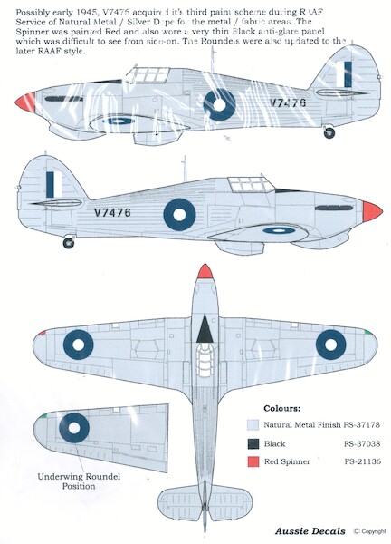 Hawker Hurricane MKIb Trop (RAAF WW2)  A14460