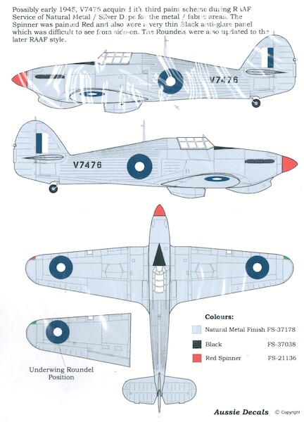 Hawker Hurricane MKIb Trop (RAAF WW2) A14460