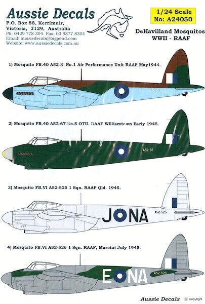 De Havilland Mosquito (RAAF WW2)  A24050