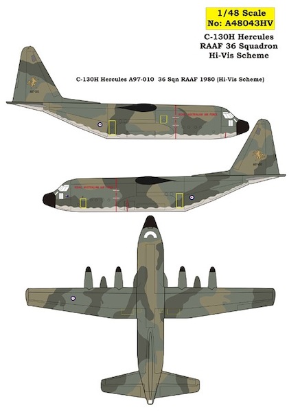 Lockheed C130H Hercules (36sq RAAF Hi-Viz) A48043HV