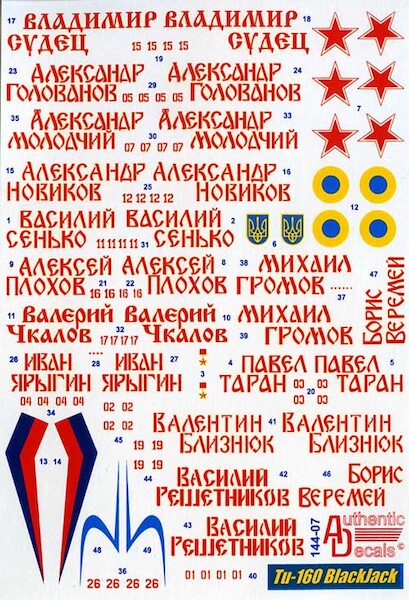 Tupolev Tu160 Blackjack (USSR, Ukraine) ad14407