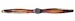 Vintage Flight: metal clad vintage wooden Propeller, 186cm AP158