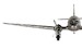 Douglas DC3 Dakota Aluminium Airplane Fully Built Model.  AP455