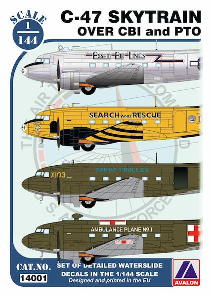 Douglas C47 Skytrain over PTO and CBI 144001