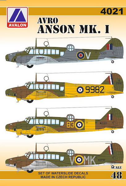 Avro Anson Mk.I (Including Dutch 321sq) CANCELLED 4821