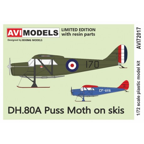 De Havilland DH.80A Puss Moth on Ski's AVI72017