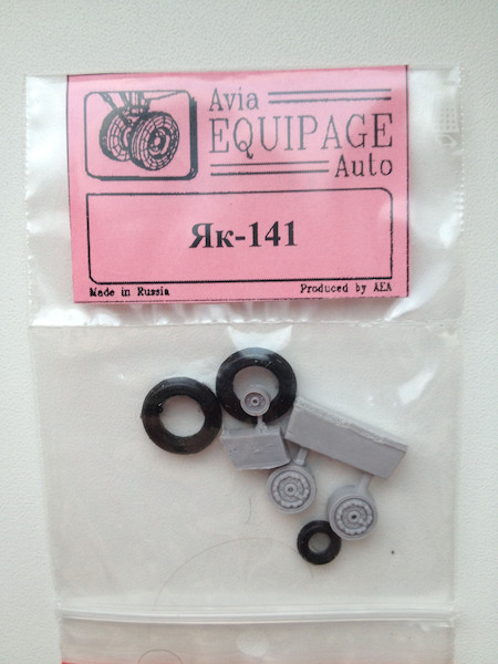 Yakovlev Yak141 Resin wheels with rubber tires EQG48014