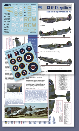 RCAF FR Spitfires, Canadians in Fighter Command prt 2 aod48009
