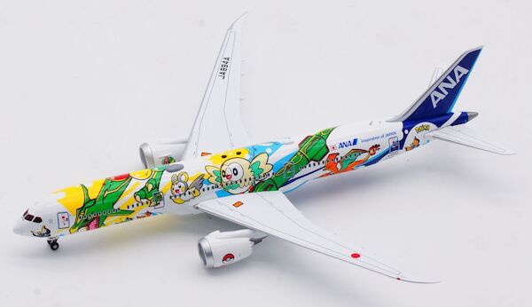 Boeing 787-9 Dreamliner ANA All Nippon "Pikachu Jet" JA894A rolling detachable magnetic undercarriage AV4169