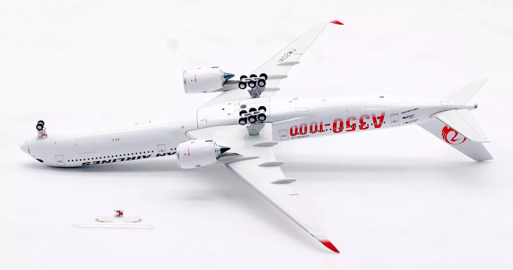 【訳あり】JAL A350-1000 JA02WJ フラップダウン 1/400 Aviation 400 AV4257 Airbus A350-1041 JAL Japan Airlines JA02WJ de