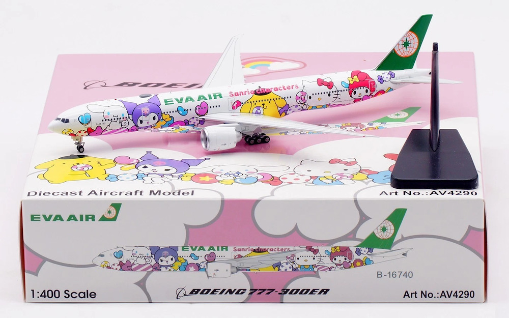 EVA AIR エバー航空 777-300ER ハローキティ Ph 1:400 EVA AIR エバー航空 777-300ER ハローキティ Ph 1:400