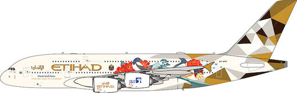 Airbus A380 Etihad Airways "Choose South Korea" A6-APD detachable gear AV4293