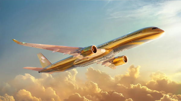 Airbus A350-1000 STARLUX Airlines "Airsorayama Gold " B-58554 detachable gear  AV4431