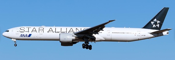 Boeing 777-300ER ANA All Nippon Airways Star Alliance JA731A WB4021