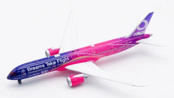 Boeing 787-9 Dreamliner Boeing Company "Dreams Take Flight Livery" N1015B rolling detachable magnetic undercarriage WB4028