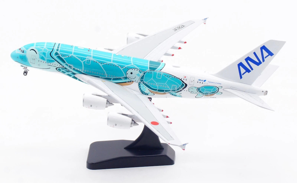 【新品未開封】ANA AIRBUS A 380 FLYING HONU1/200 NEW 1/200 A380 JA381A FLYING HONU ANA Blue Snap Fit Model