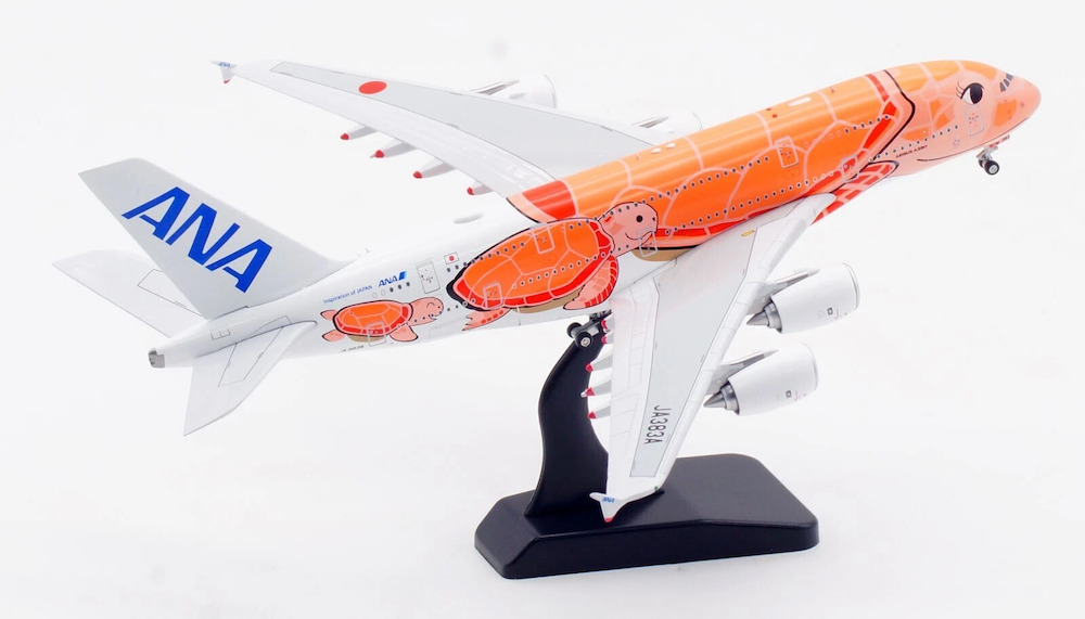 Aviation 1:400 ANA A380-800 JA383A 全日空 www.JetCollector.com: ANA - All Nippon A380 JA383A Flying