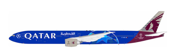 Boeing 777-300ER Qatar Airways "UEFA Champions League" A7-BED detachable gear WB4064