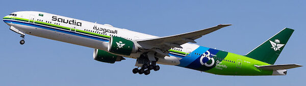 Boeing 777-3FGER Saudia "80 Years" HZ-AK36 detachable gear WB4078