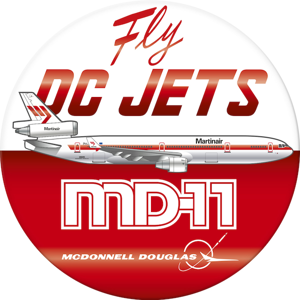 Fly DC Jets, Martinair  MD-11 sticker  MD11MP