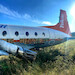 Keychain made of:  Hawker Siddeley HS748 Air North Yukon's Airline C-FYDY  C-FYDY orange