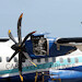 Keychain made of:  ATR 72 Cabo Verde Airlines D4-CBU (Light Blue)  D4-CBU LIGHT