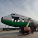 Keychain made of real aircraft skin: Boeing 747-400 EVA Air  B-16411 (green)  EVA 747 GREEN