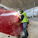 Keychain made of real aircraft skin: Airbus 330-300 Virgin Atlantic G-VMNK (ex D-ALPA LTU/Air Berlin))  G-VMNK