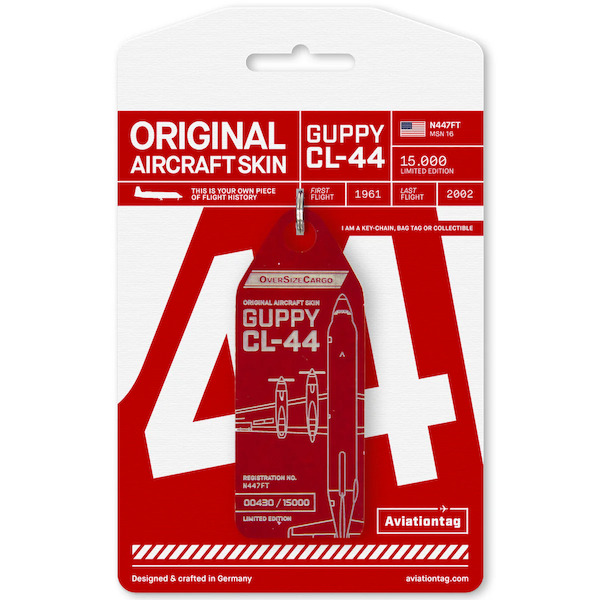 Keychain made of: Conroy Skymonster CL44 - N447FT (red)  N447FT RED