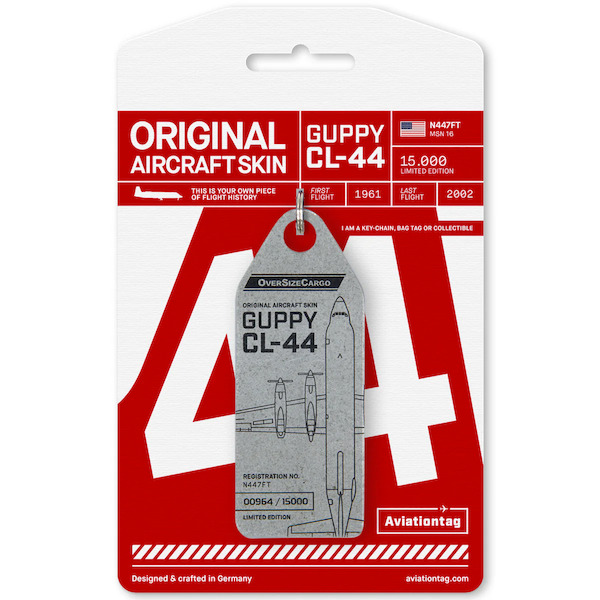 Keychain made of: Conroy Skymonster CL44 - N447FT (silver)  N447FT SIL