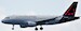 Keychain made of real aircraft skin: Airbus A319 Brussels Airlines OO-SSM  OO-SSM