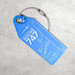 Keychain made of real aircraft skin: Boeing 747-400 KLM PH-BFG  PH-BFG
