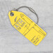 Keychain made of real aircraft skin:  ATR72 Passaredo PR-PDH Light yellow  PR-PDH LITE Y