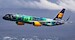 Keychain made of: Icelandair Hekla Aurora Boeing 757 - TF-FIU Dark green  TF-FIU DARK GREEN