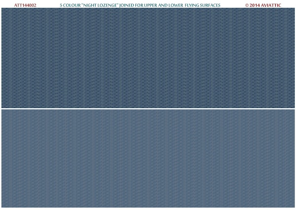 German Lozenge 5 colours "Night Lozenge) Joint pattern for upper and lower surfaces ATT144002