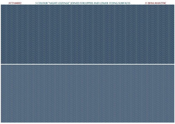 German Lozenge 5 colours "Night Lozenge) Joint pattern for upper and lower surfaces  ATT144002