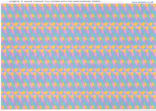 German Lozenge 5 colours full pattern wide for lower surfaces - Faded ATT32015
