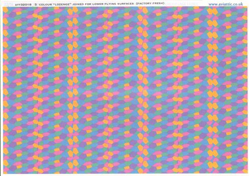 German Lozenge 5 colours joined pattern for lower surfaces - Factory fresh ATT32018