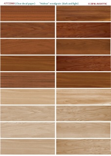 Walnut Woodgrain (Dark and light) (White Decal Paper) ATT32061