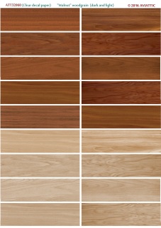 Walnut Woodgrain (Dark and light) (White Decal Paper)  ATT32061