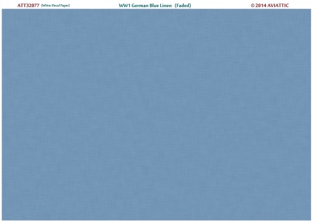 WW1 German Blue Linen - Faded (White decal Paper) ATT32077