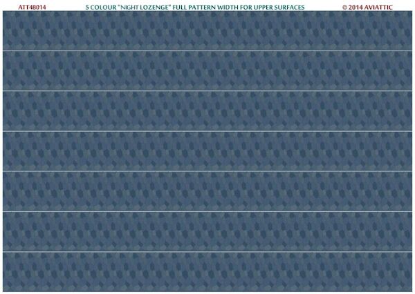 German 5 colour 'night lozenge' full pattern width for upper surfaces ATT48014
