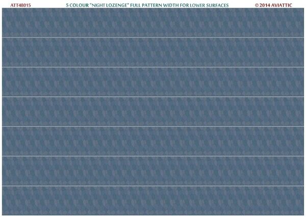 German 5 colour 'night lozenge' full pattern width for lower surfaces  ATT48015