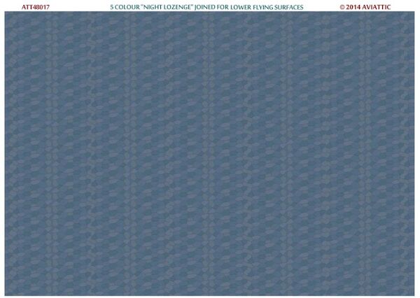 German 5 colour 'night lozenge' joined pattern width for lower surfaces ATT48017