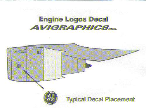 Widebody Jet Engine Markings  AG5022