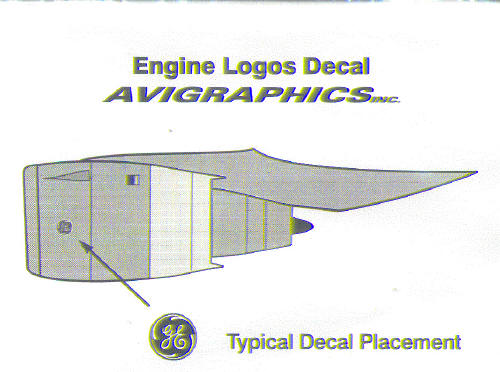 Widebody Jet Engine Markings AG5022
