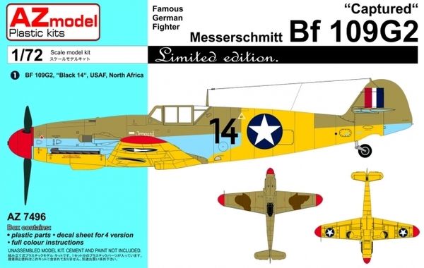 Messerschmitt Bf109G-2 'Captured" az7496