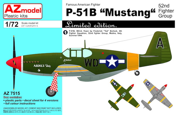 P51B Mustang '52nd Fighter group' az7515