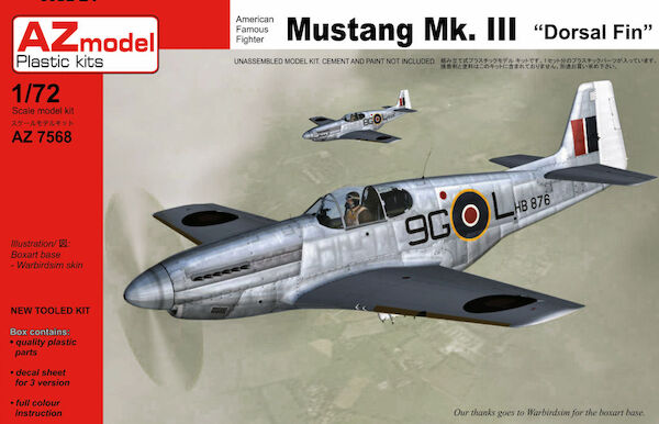 Mustang MKIII (P51C) with Dorsal fin  AZ7568