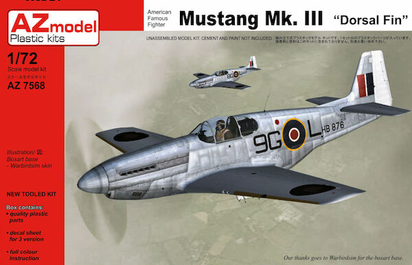 Mustang MKIII (P51C) with Dorsal fin AZ7568